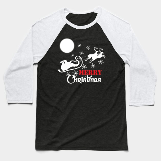 merry Christmas Baseball T-Shirt by OnuM2018